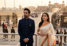 वाघा बॉर्डर पर आतिफ असलम के गाने से दब गई आयुष्मान-सारा की आवाज, वायरल हुआ वीडियो