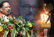 मुख्यमंत्री ने रायपुर के ऐतिहासिक डब्ल्यूआरएस मैदान में किया रावण, कुंभकर्ण और मेघनाद के पुतलों का दहन