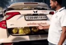बीच सड़क पर पटाखे फोड़कर मनाया जन्मदिन, CG के नायब तहसीलदार का वीडियो चर्चा में
