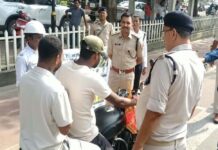 भिलाई में ट्रैफिक नियम तोड़ने वालों पर कार्रवाई, 9 महीने में 9,216 मामले सामने आए