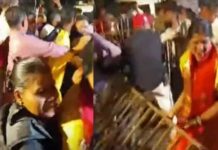 जबलपुर के गरबा आयोजन में हंगामा, पास को लेकर भिड़े कार्यकर्ता और आयोजक; मारपीट से मचा बवाल